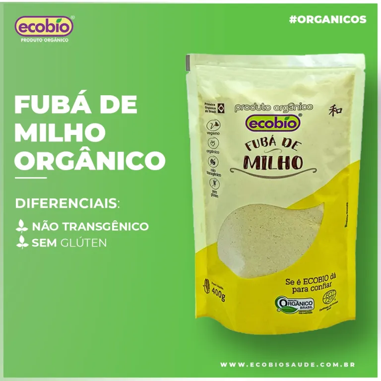 Fubá de milho orgânico